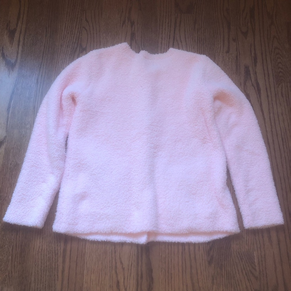 Hanna Andersson Pink Marshmallow Cardigan Size 10 - Picture 3 of 6